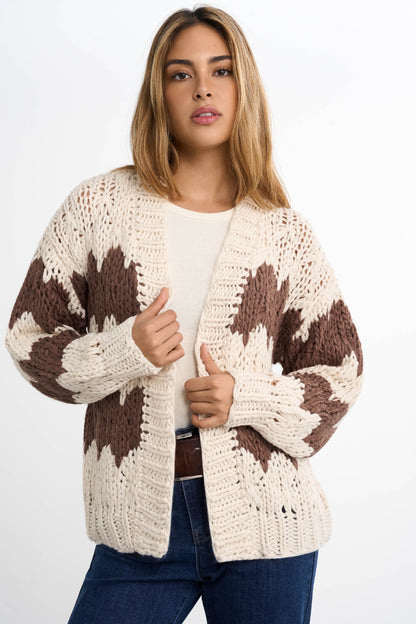 Cardigan en grosse maille