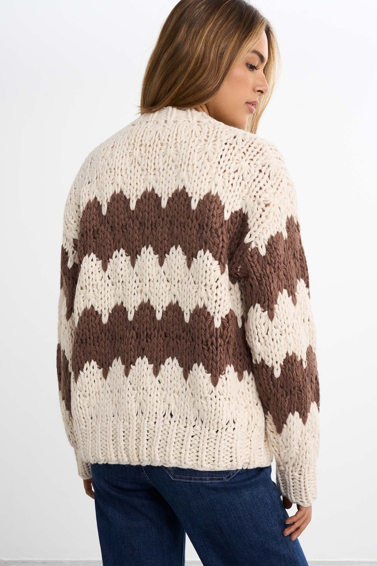 Cardigan en grosse maille