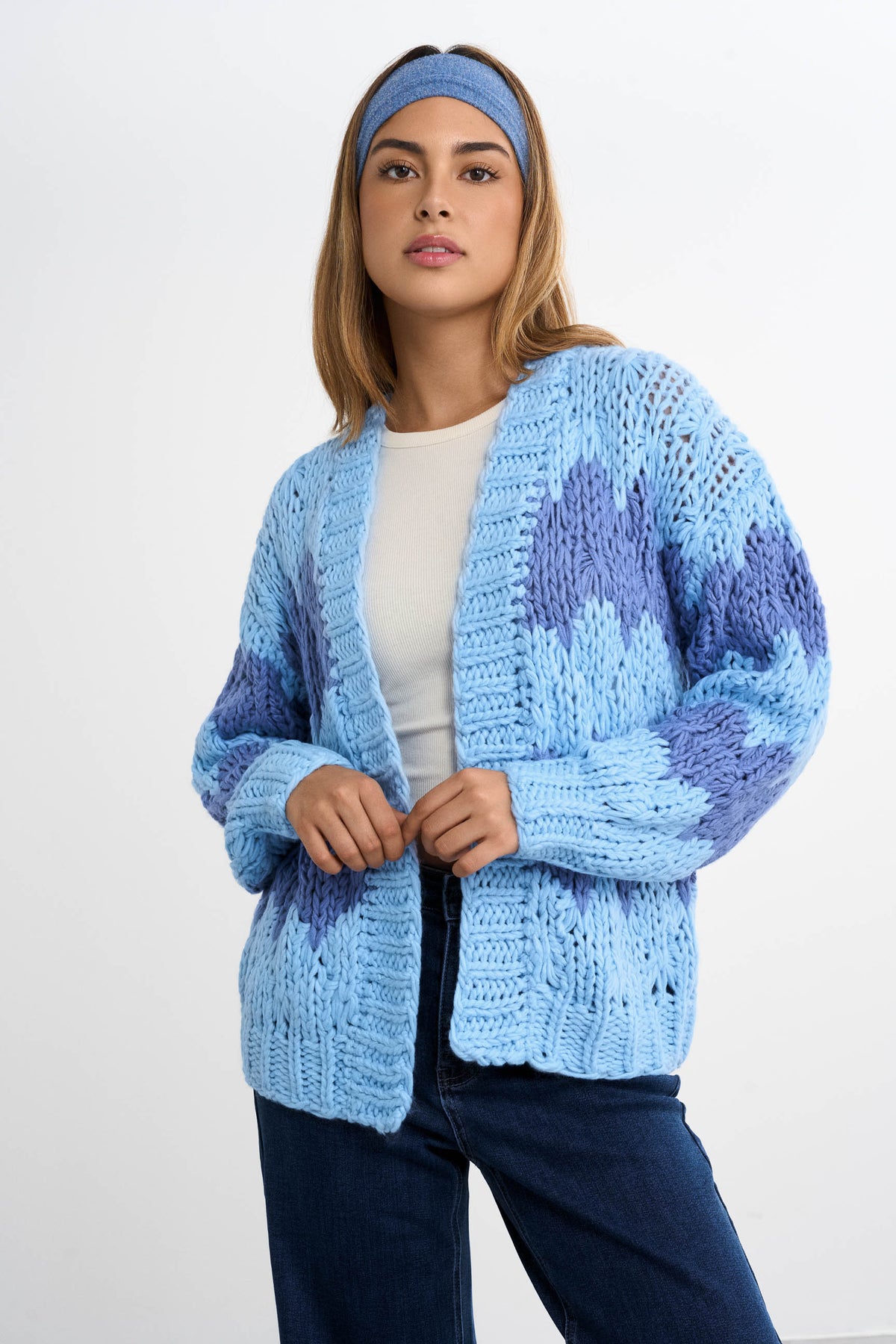 Cardigan en grosse maille