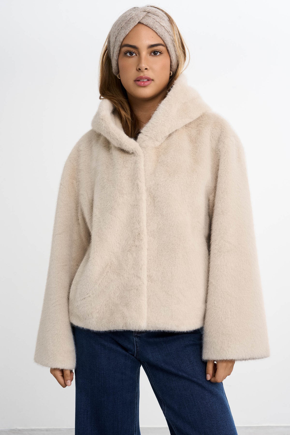 veste en fausse fourrure