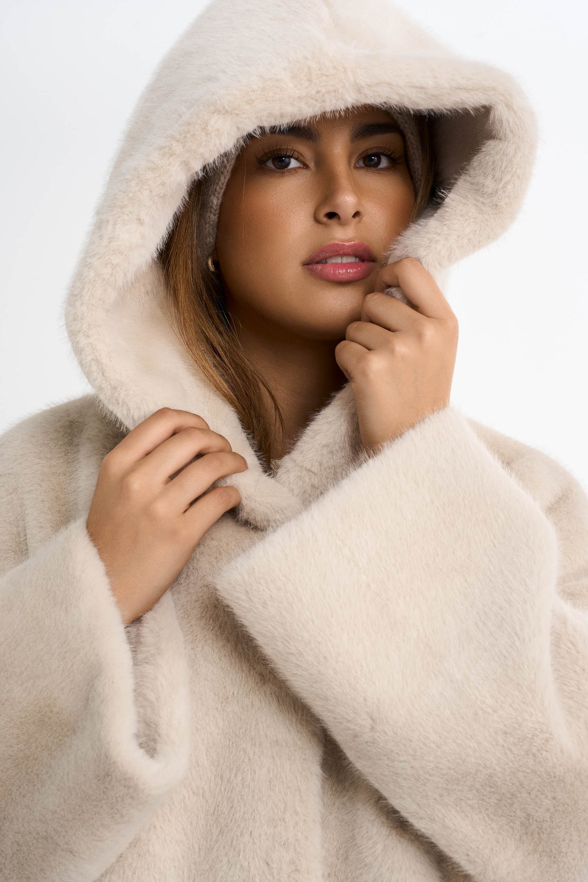 veste en fausse fourrure