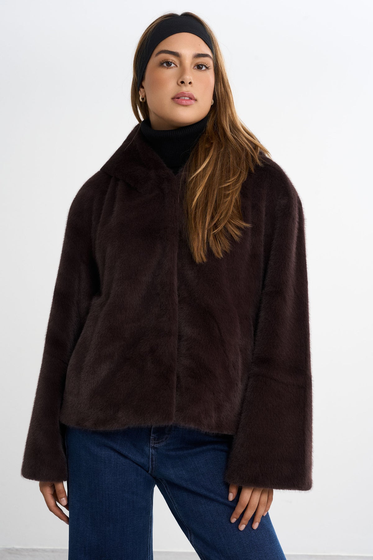 veste en fausse fourrure