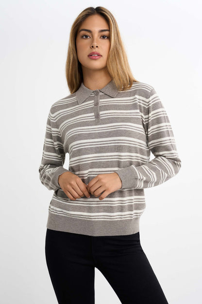 Pull en piqué tricoté