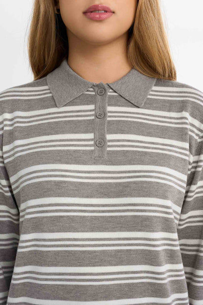 Pull en piqué tricoté