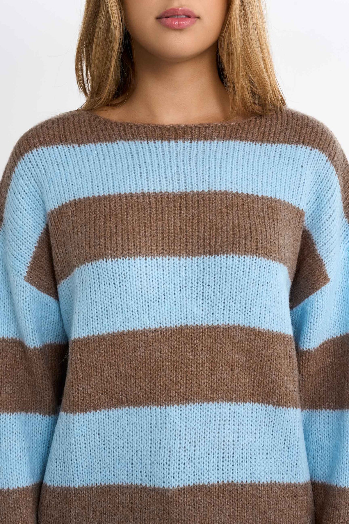 Pull rayé tricoté