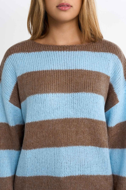 Pull rayé tricoté
