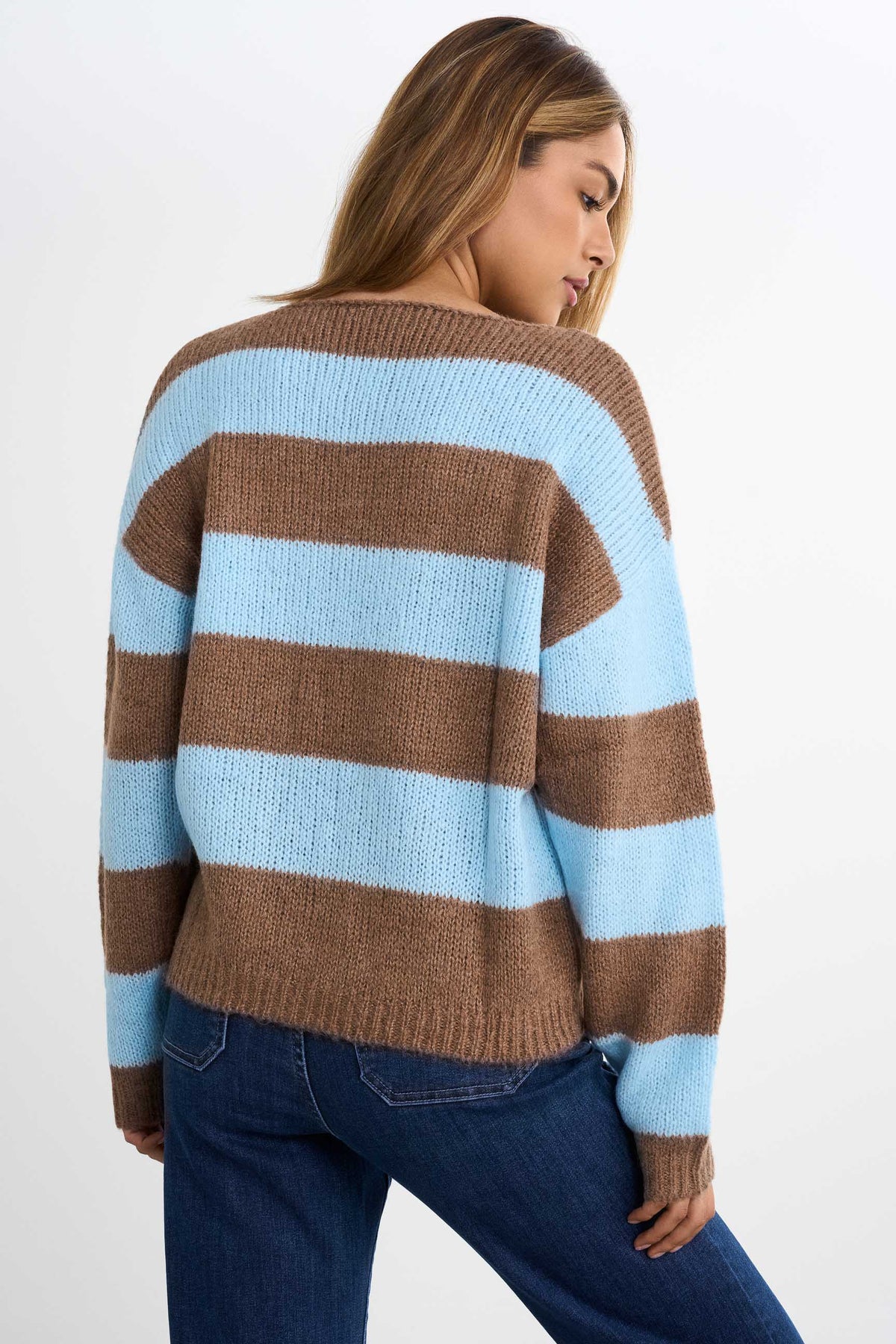 Pull rayé tricoté
