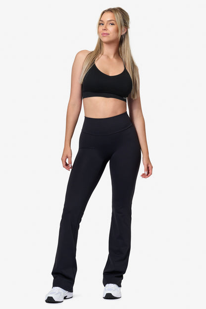 Black Signature Flared Leggings