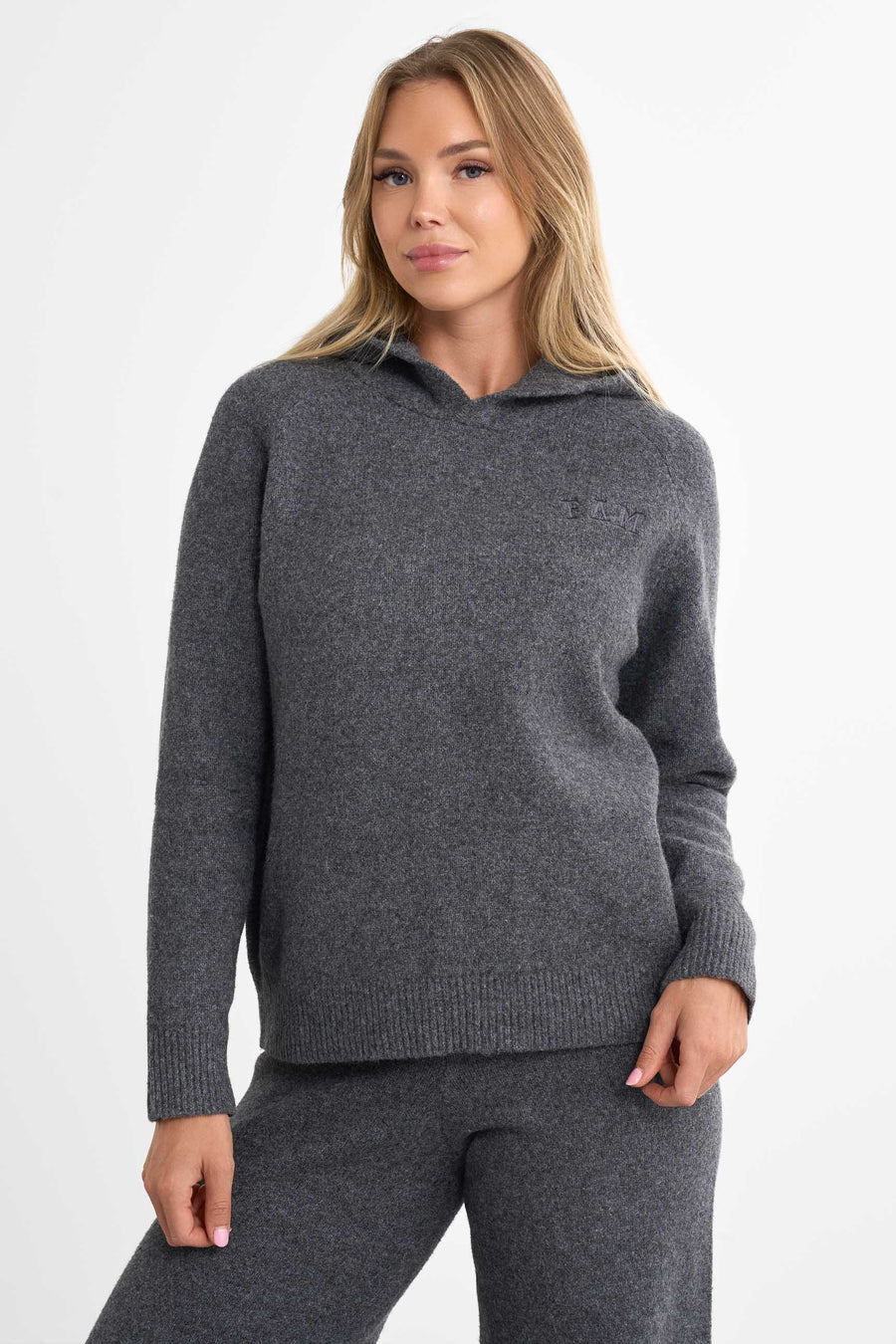 Legacy Knit Hoodie · Gris foncé