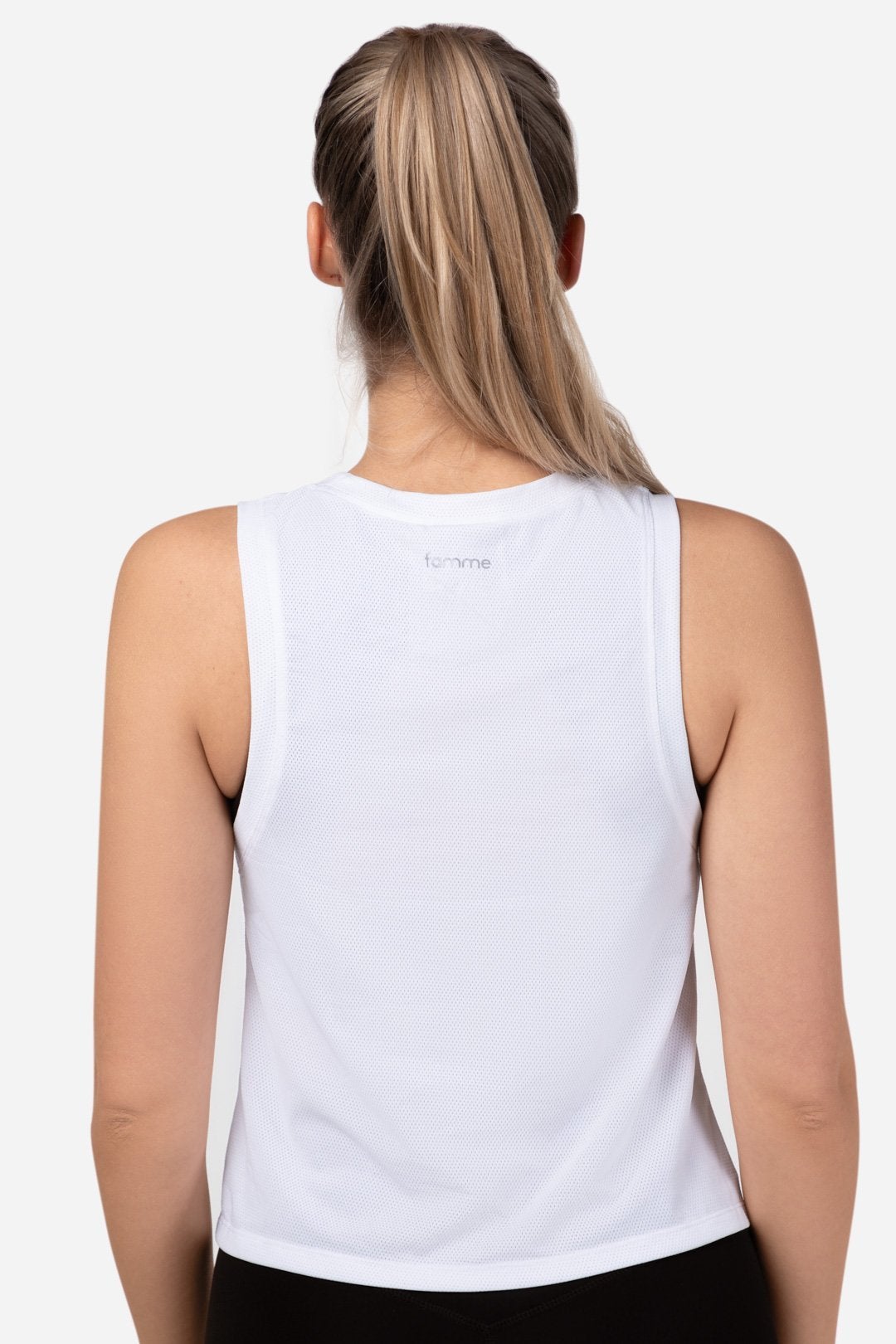 White Mesh Tank Top - for dame - Famme - Tank Top